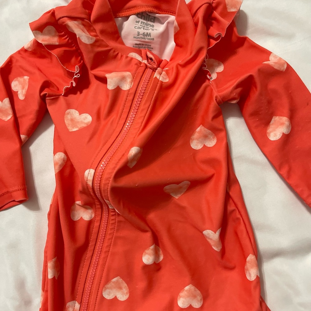 Baby girl one piece bathing suit